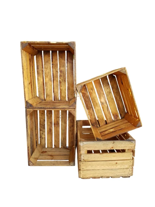 Set of 6 Wooden crates - used 50x40x30